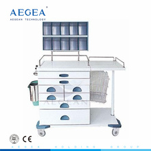 AG-AT017 Multifunction drawers mixed hospital nurse workstation anesthetic medical cart